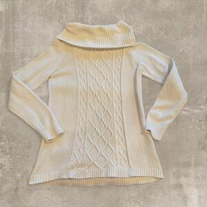 Banana Republic Cream Cowl Neck Sweater